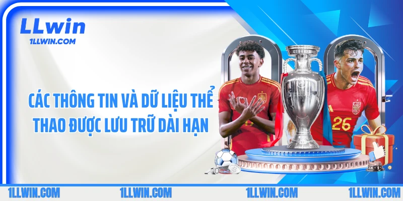 Các thông tin và dữ liệu thể thao được lưu trữ dài hạn